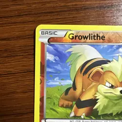 Growlithe Common Reverse Holo Card 10/122 Breakpoint Pokemon TCG 2016 - Image 2