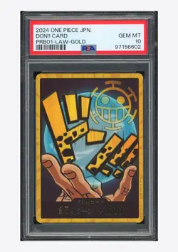 One Piece PSA 10 Don!! Card Law Gold 2024 PRB01 Japanese - Image 1