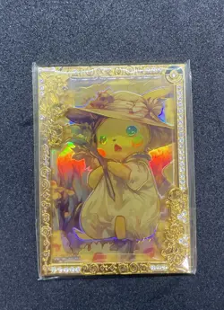 Pokemon Elf Eif Origin Gold Frame Pikachu Metal Card 12/18 Case Hit Non-TCG - Image 1