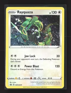 Pokemon SWSH: Sword & Shield Promo Cards #SWSH029 Holo Promo Rayquaza - Image 1