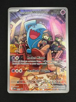 Team Rocket's Wobbuffet 203 Pokemon Sv: Scarlet & Violet Promo Cards Holo - NM - Image 1