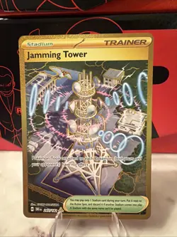 Pokemon TCG Destined Rivals Jamming Tower Hyper Rare Card 243/182 NM/M Condition - Image 1