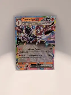 Ceruledge EX 036/191 Double Rare Pokemon TCG Card Surging Sparks - Image 1