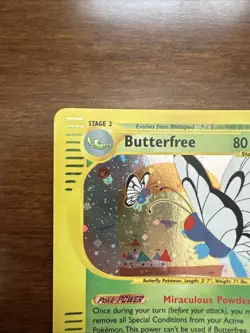 Butterfree Holo Rare Pokemon Expedition Card 5/165 (near mint condition) - Image 2