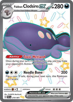 Paldean Clodsire ex 219/91 Shiny Ultra Rare | Paldean Fates | Pokemon Card - Image 1
