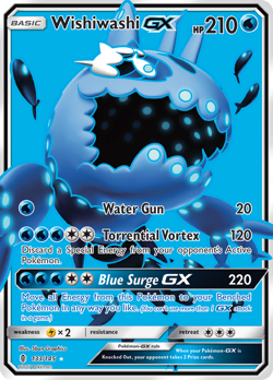 Wishiwashi-GX 133/145 Rare Ultra | Guardians Rising | Pokemon Card - Image 1