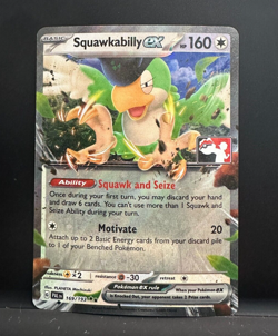 Pokemon TCG Squawkabilly ex Prize Pack Series Cards 169/193 Holo Double Rare - Image 1