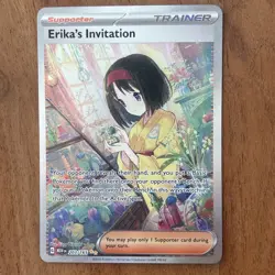 Pokemon TCG Erika's Invitation SV 151 203/165 Special Illustration Rare NM Card - Image 1