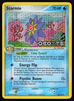 Starmie 48/107 Deoxys Reverse Holo Stamped Pokemon Card - Image 1