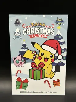 Sparkle Holo Munchlax 55 - Pokemon Collectoons 2024 Christmas Card - NM - Image 2