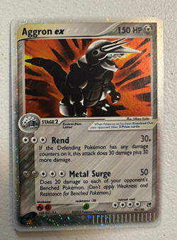 Pokemon TCG Aggron EX Holo Card 95/100 Ultra Rare EX Sandstorm E Series Card - Image 1