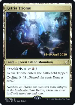 MTG Ketria Triome Ikoria: Lair of Behemoths 250/274 Prerelease Foil Rare - Image 1