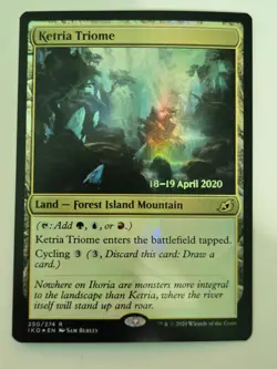 MTG Ketria Triome Ikoria: Lair of Behemoths 250/274 Prerelease Foil Rare - Image 2