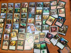 Whole COMMANDER Magic Deck MTG - Rishkar Peema Renegade mono GREEN ELVES ELF Fun - Image 2