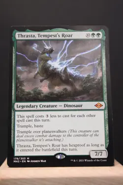 Thrasta, Tempest's Roar Mythic NM Modern Horizons 2 Magic The Gathering ManaFam - Image 1