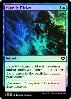 Ghostly Flicker FOIL - 0098 - Common - Commander Masters CMM MTG - Image 1