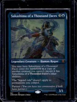 2020 Magic MTG Commander Legends Sakashima of a Thousand Faces Foil #561 - Image 1