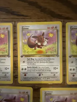 Pokemon TCG First Edition Eevee 51/64 Jungle Lot Of 5 Near Mint - Image 3