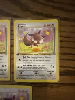 Pokemon TCG First Edition Eevee 51/64 Jungle Lot Of 5 Near Mint - Image 4