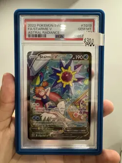 2022 POKEMON SWORD & SHIELD ASTRAL RADIANCE #TG13 FULL ART/ STARMIE V PSA 10 - Image 2