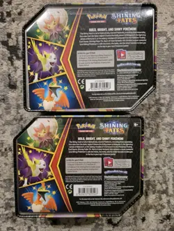 Pokemon TCG: Shining Fates V Tins Lot Of 2 Tins Cramorant & Eldegoss Sealed 820650829505 - Image 2