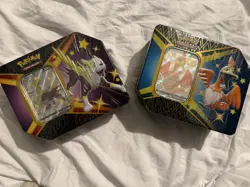 2x Pokemon TCG: Shining Fates Eldegoss V & Cramorant V Tin - Factory Sealed - Image 1