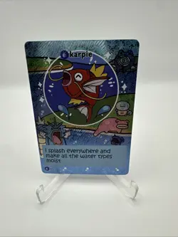 Pokiebubies 1st Edition Fan Art Chef Ken Lee Karpie #37 Magikarp V2 Holo Pokemon - Image 1