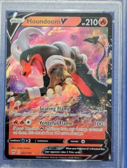PSA 10 - 2020 Pokemon HOUNDOOM V - 021/189 - Darkness Ablaze - Image 3