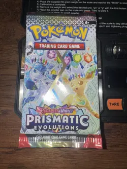 Heavy 22.05g Pokemon ?? PRISMATIC EVOLUTIONS TCG Booster Pack Sealed New B4B - Image 3