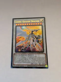 Cosmic Quasar Dragon DUNE-EN037 Duelist Nexus 1st Edition Ultra Rare LP - Image 1