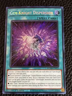 Gem-Knight Dispersion BLMM-EN023 Yugioh 1st Ed. (New) Secret Rare - Image 1