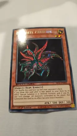 PARASITE PARACIDE SECRET RARE SBC1-END02 NEAR MINT YUGIOH - Image 1