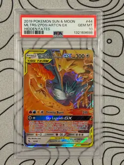 2019 Pokemon SM MLTRS / ZPDS / ARTCN GX #44 Hidden Fates PSA 10 Graded Card GEM - Image 3