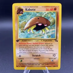 Pokemon TCG - Kabuto Fossil 1st Edition - Common Card 50/62 - Image 1