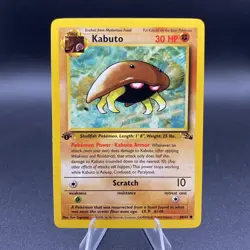Pokemon TCG - Kabuto Fossil 1st Edition - Common Card 50/62 - Image 2