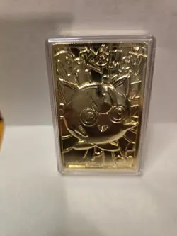 Jigglypuff 39 23K Gold Plated 1999 Burger King Pokemon Card - Image 1