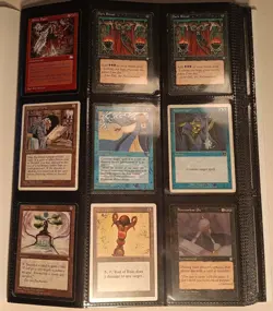Vintage MTG Magic the Gathering 360 Card Binder Collection Unlimited to Urza's - Image 1