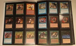 Vintage MTG Magic the Gathering 360 Card Binder Collection Unlimited to Urza's - Image 2