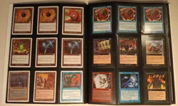Vintage MTG Magic the Gathering 360 Card Binder Collection Unlimited to Urza's - Image 5