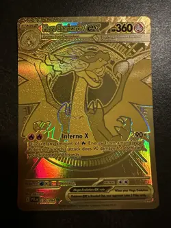 Mega Charizard x Ex 130/094 SR English Pokemon Card Full Art NM Condition Rare - Image 1