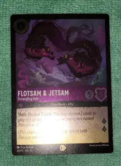 Disney Lorcana TCG Flotsam & Jetsam Entangling Eels Promo Card 40/P1 - Image 1