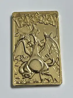 1999 Burger King Pokemon Charizard, Mewtwo & Pikachu Gold Plated Cards - Image 3