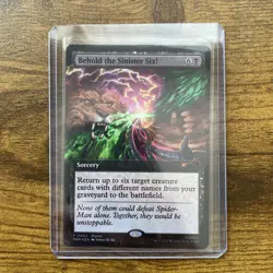 MTG Behold The Sinister Six! Magic Spider-Man Promo Card Foil Pax West 2025 - Image 1