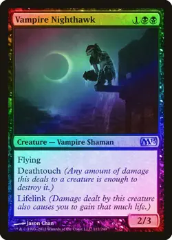 Vampire Nighthawk FOIL Magic 2013 / M13 PLD Black Uncommon MTG CARD ABUGames - Image 1