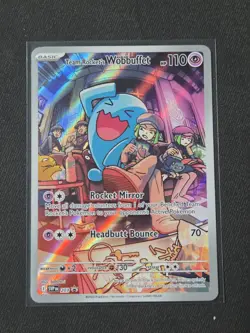 Team Rocket's Wobbuffet 203 Sv: Scarlet & Violet Promo Cards Holo NM - Image 1
