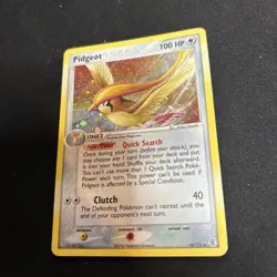 Pidgeot 10/112 EX Fire Red & Leaf Green Holo Rare Swirl Pokemon Card 2004 - Image 3