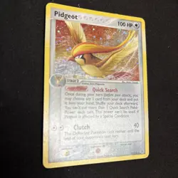 Pidgeot 10/112 EX Fire Red & Leaf Green Holo Rare Swirl Pokemon Card 2004 - Image 4
