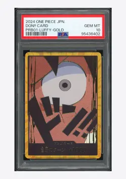 One Piece PSA 10 Don!! Card Luffy Gold 2024 PRB01 Japanese - Image 1