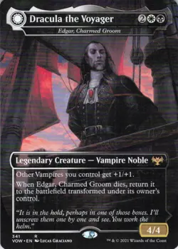 MTG Dracula the Voyager - Edgar, Charmed Groom (341) | NM | Crimson Vow {VOW} - Image 1