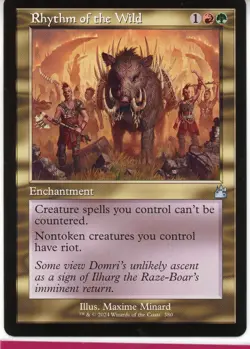 2024 Magic the Gathering Rhythm of the Wild Enchantment Retro Frame Near Mint - Image 1